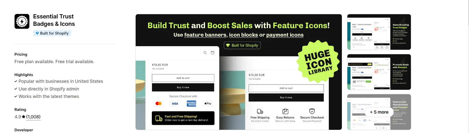 Essential Trust Badges & Icons